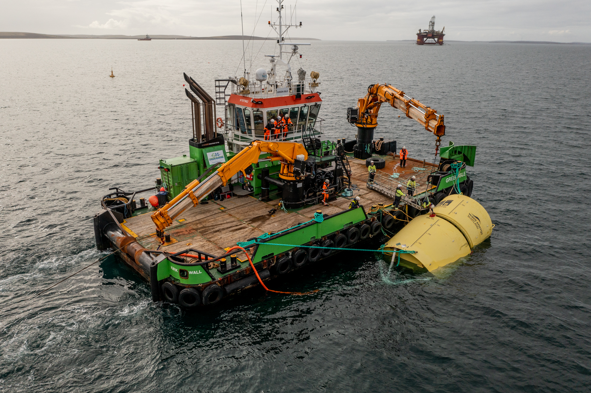 AWS Testing Waveswing WEC At EMEC Scapa Flow Test Site (Credit EMEC) 9